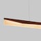 Euri Lighting Artisan Wood Collection Smoke Reflection 20-Watt 4 ft. Linear Pendant EWD4-20W113W - alternate 4